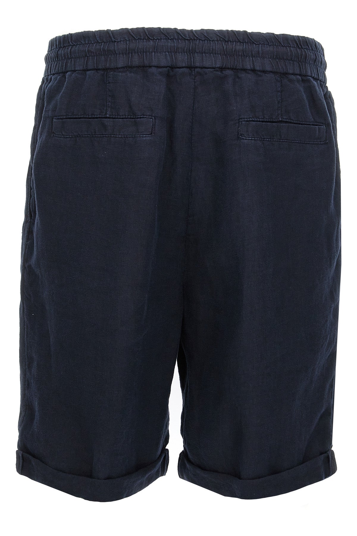 garment-dyed linen bermuda shorts
