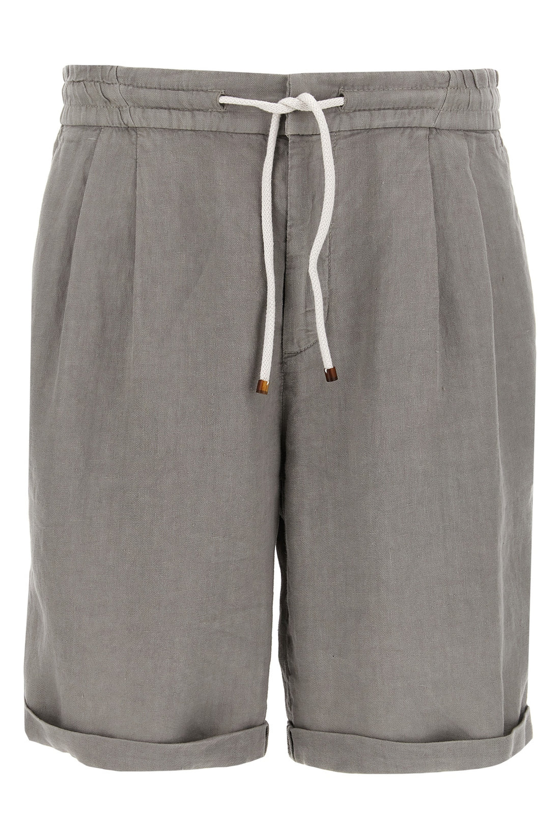 BRUNELLO CUCINELLI 54 garment-dyed linen bermuda shorts