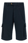 garment-dyed twisted cotton gabardine bermuda shorts