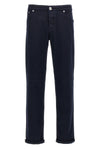 traditional fit denim in dyed cotton canvas