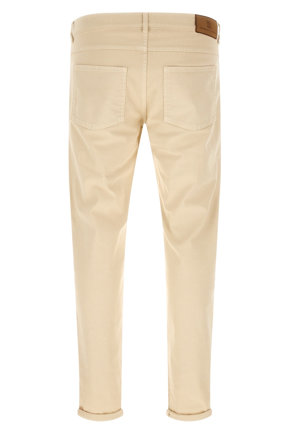 brunello cucinelli garment-dyed denim jeans