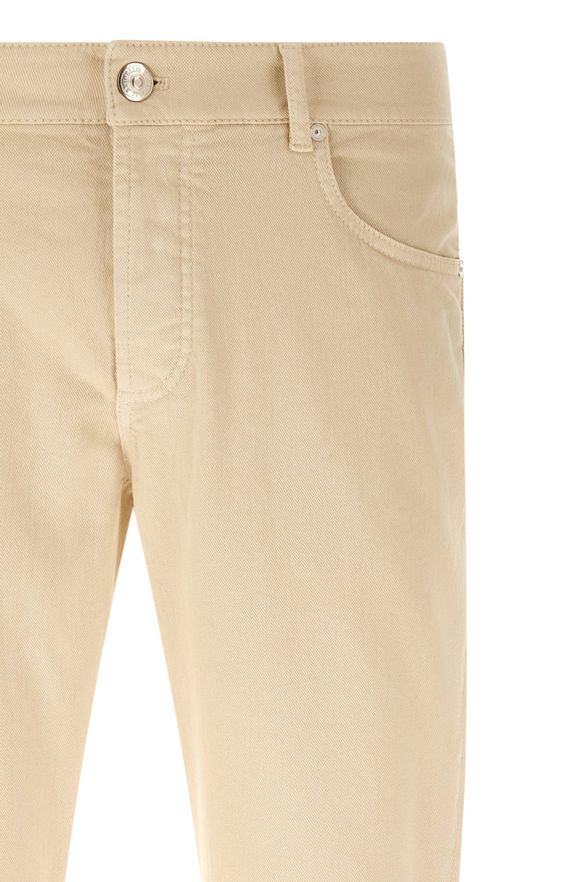 brunello cucinelli garment-dyed denim jeans