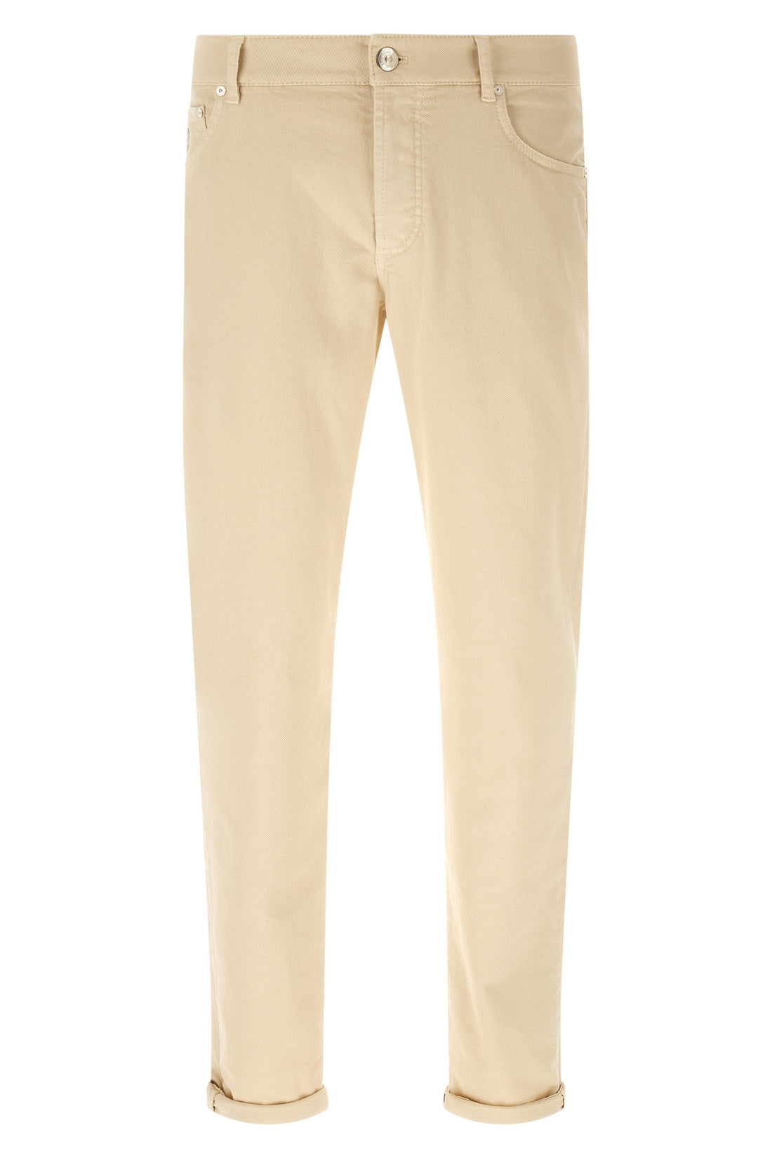 BRUNELLO CUCINELLI 52 brunello cucinelli garment-dyed denim jeans