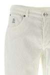 brunello cucinelli pure cotton trousers