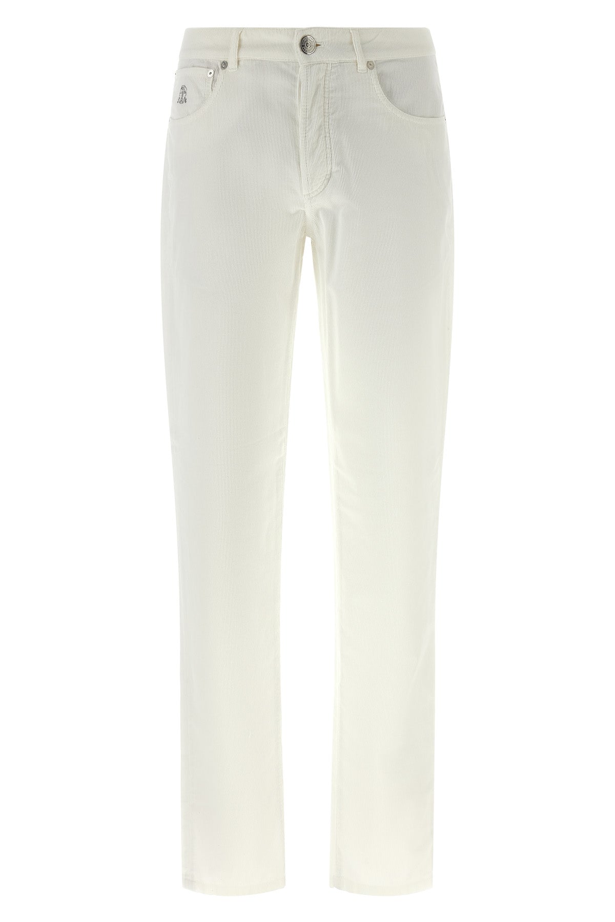 brunello cucinelli pure cotton trousers