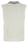 braided cotton knit vest