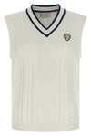 braided cotton knit vest