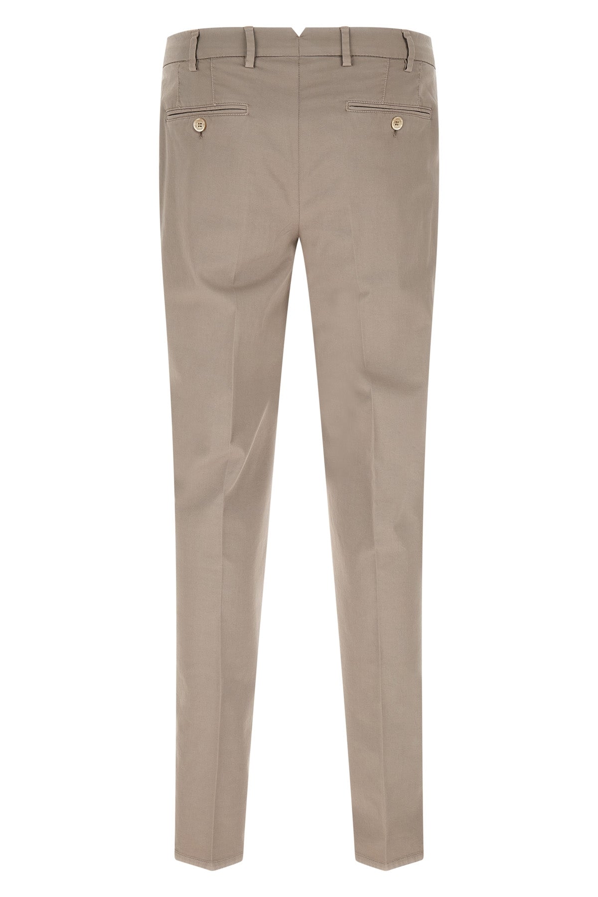 american pima cotton gabardine comfort trousers in garment color