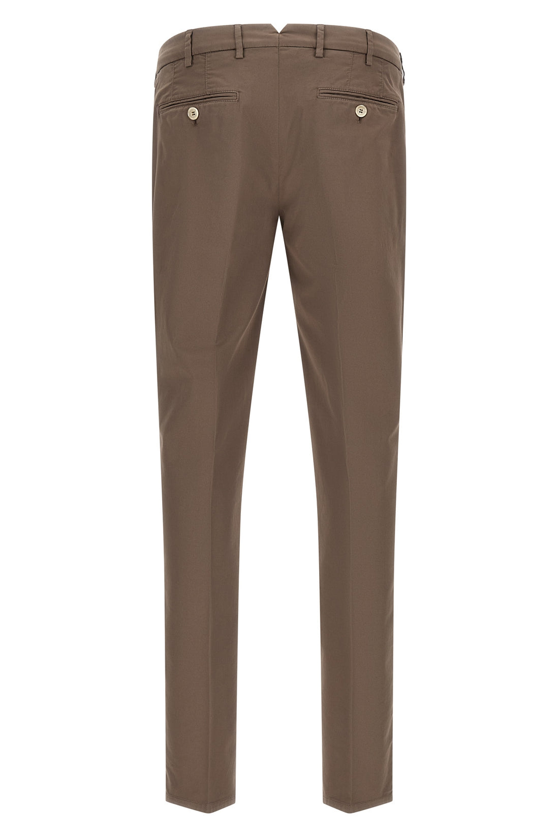 BRUNELLO CUCINELLI 56 american pima cotton gabardine comfort trousers in garment color