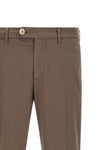 american pima cotton gabardine comfort trousers in garment color
