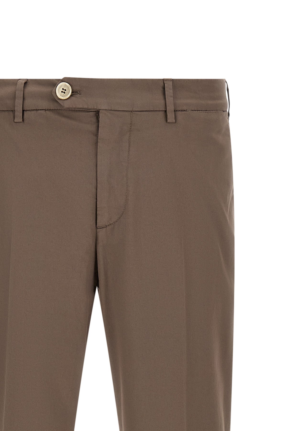 american pima cotton gabardine comfort trousers in garment color