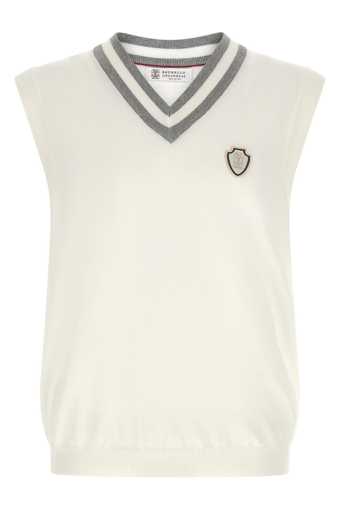 BRUNELLO CUCINELLI L cotton knit vest
