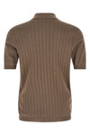 ribbed knit cotton shirt