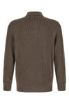 english ribbed cotton knit polo shirt