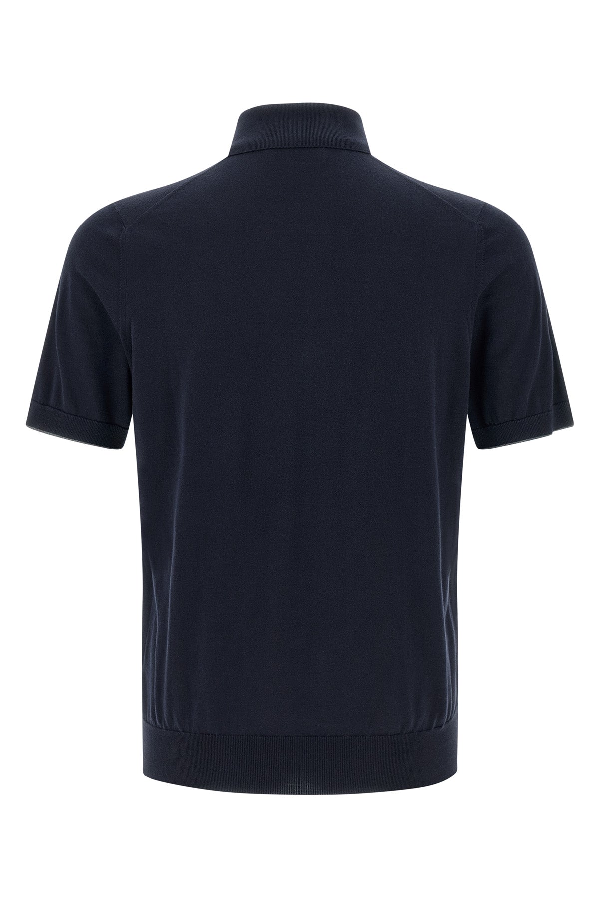 polo shirt in light cotton knit