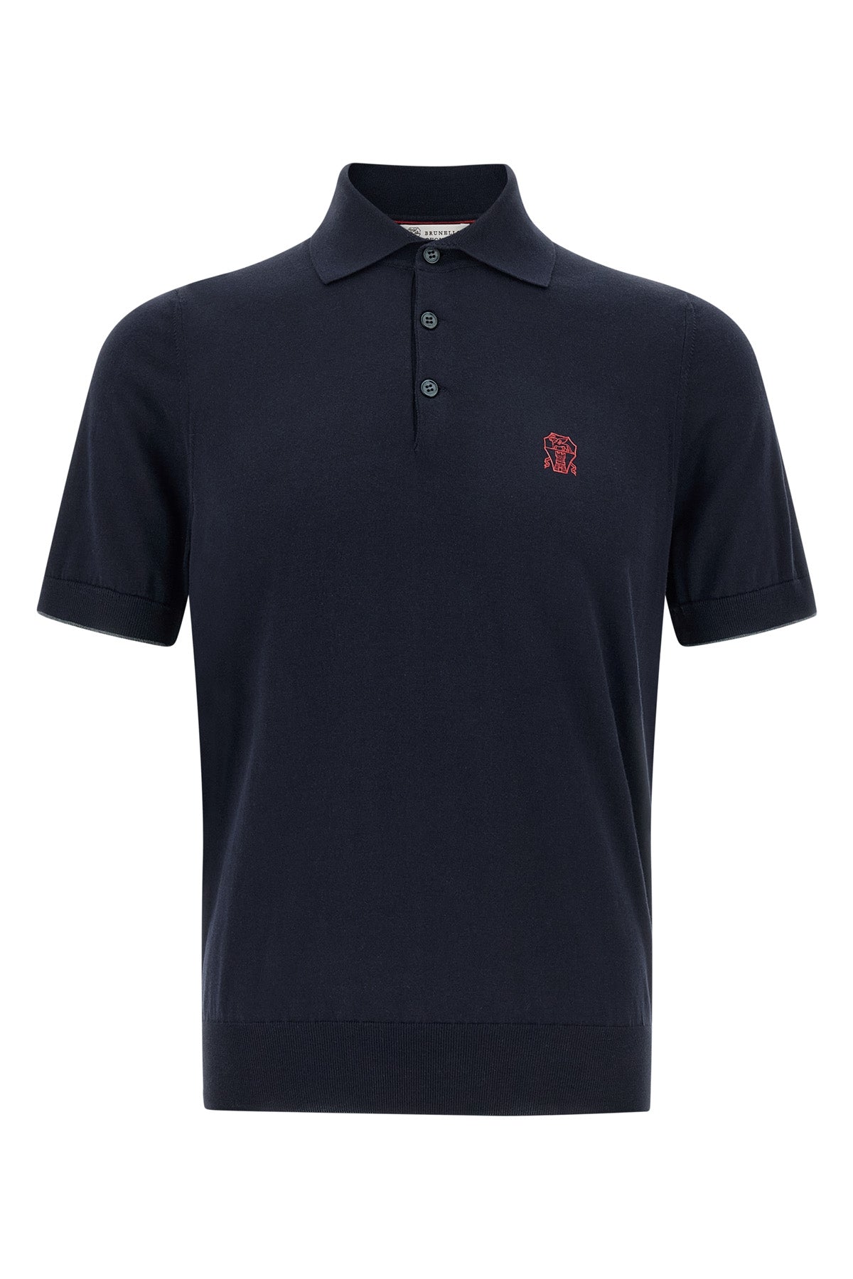 polo shirt in light cotton knit