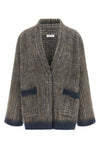 brunello cucinelli cardigan redefines knitwear through sophisticated double knit