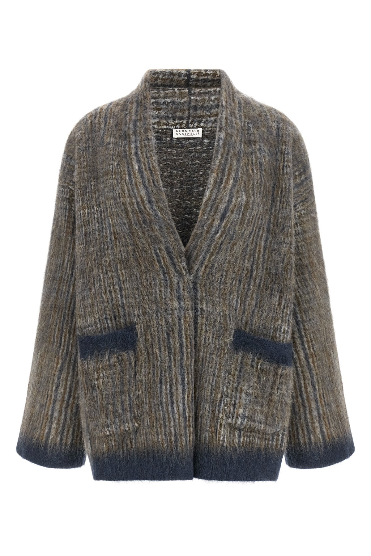 brunello cucinelli cardigan redefines knitwear through sophisticated double knit