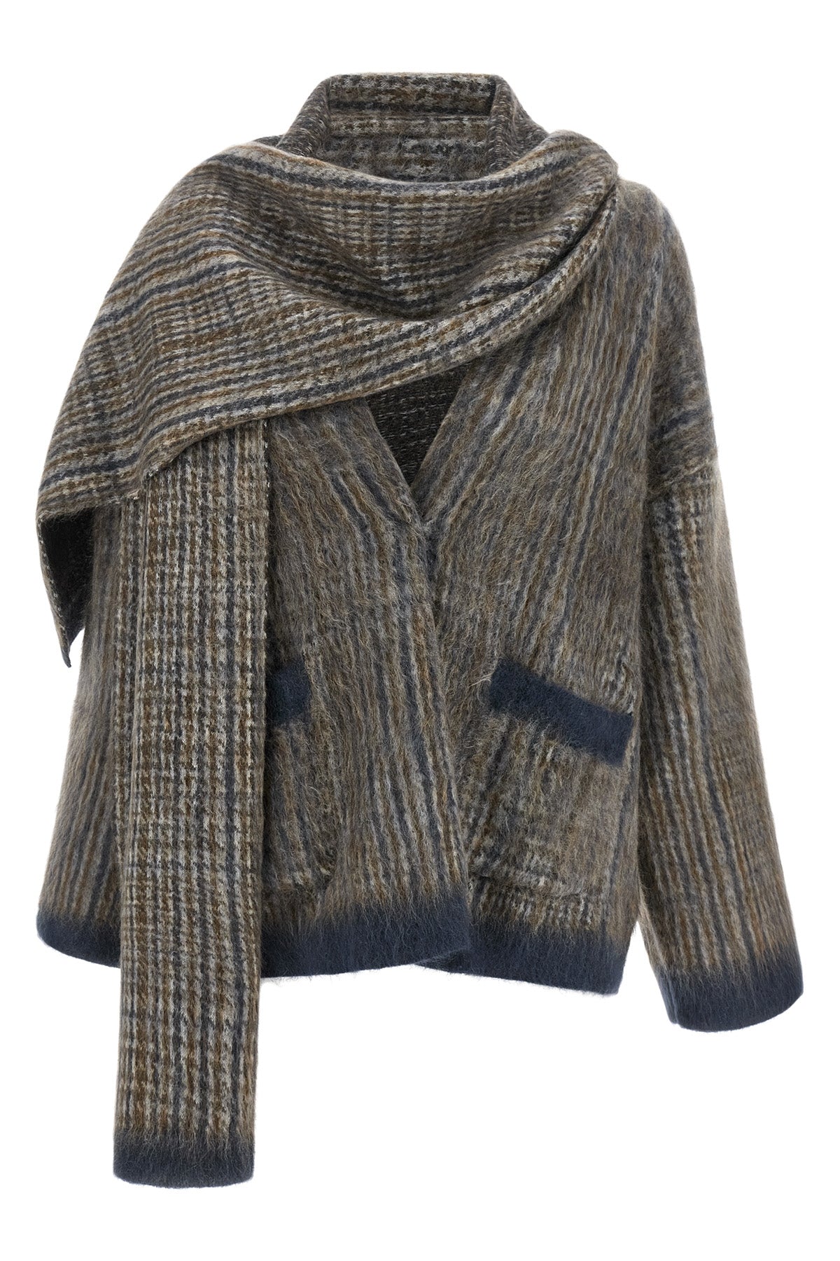 brunello cucinelli cardigan redefines knitwear through sophisticated double knit