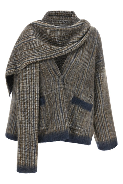 brunello cucinelli cardigan redefines knitwear through sophisticated double knit