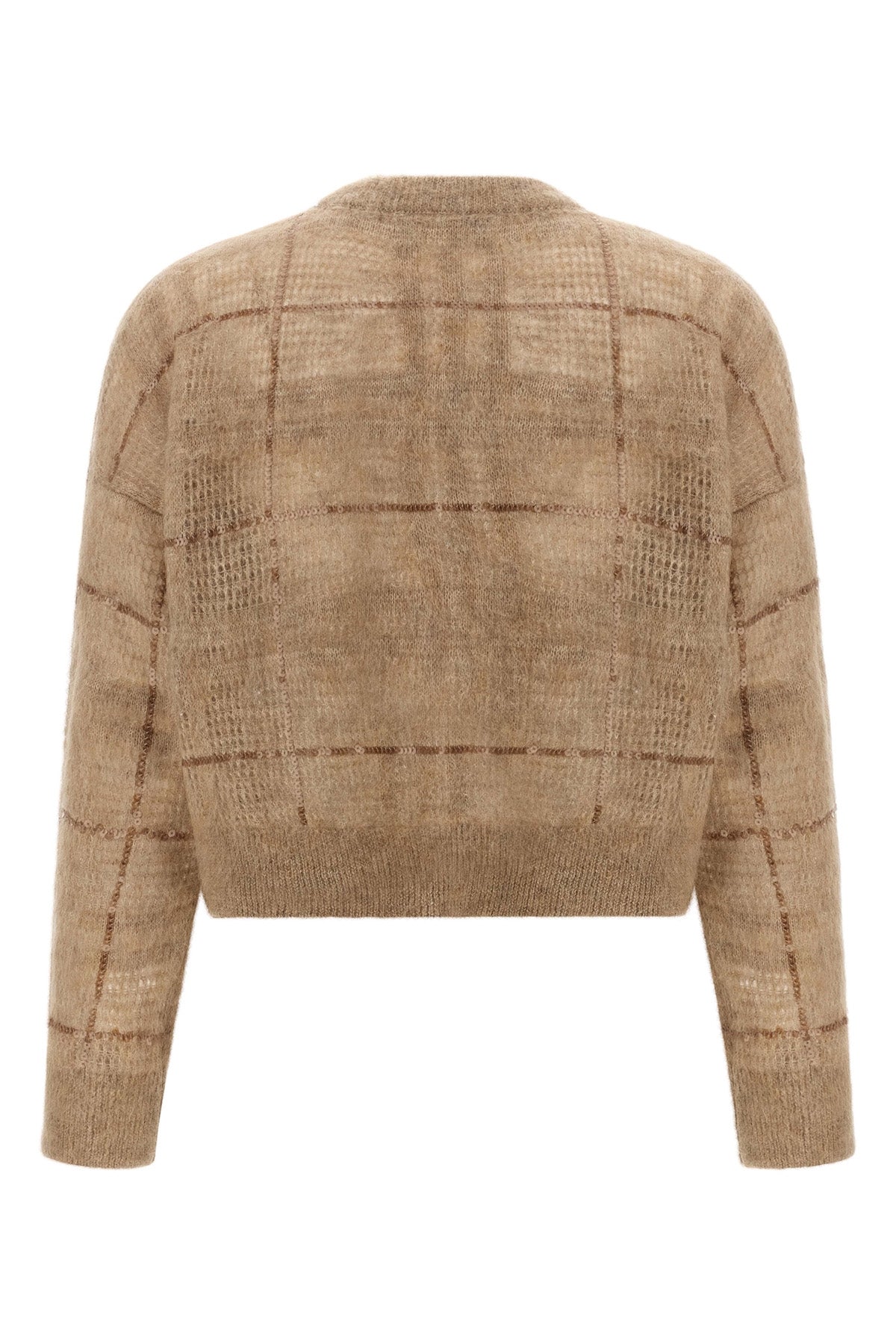 the brunello cucinelli crew neck sweater redefines the volumes of knitwear throu