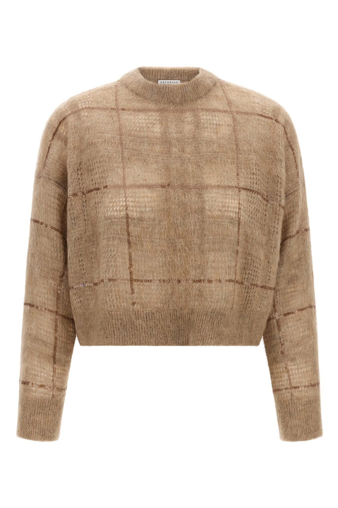 BRUNELLO CUCINELLI S the brunello cucinelli crew neck sweater redefines the volumes of knitwear throu
