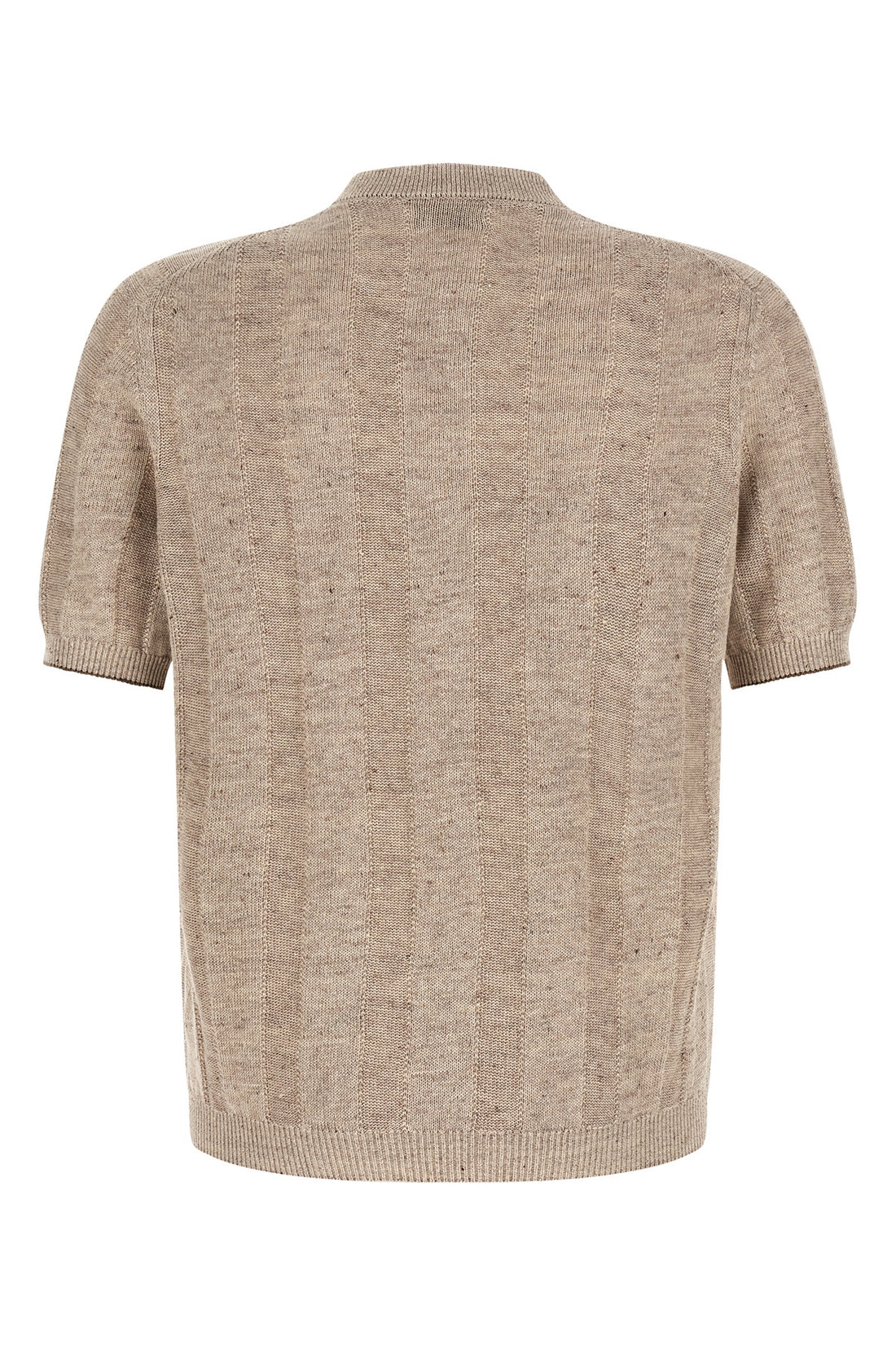 BRUNELLO CUCINELLI 54 melange linen and cotton blend sweater