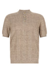 melange linen and cotton blend sweater