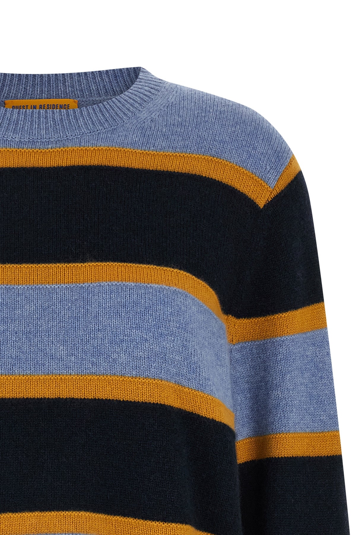 stripe crew striped medium-weight cashmere sweater