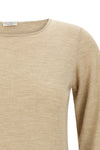 the brunello cucinelli scollo a barchetta in lurex jersey redefines everyday e