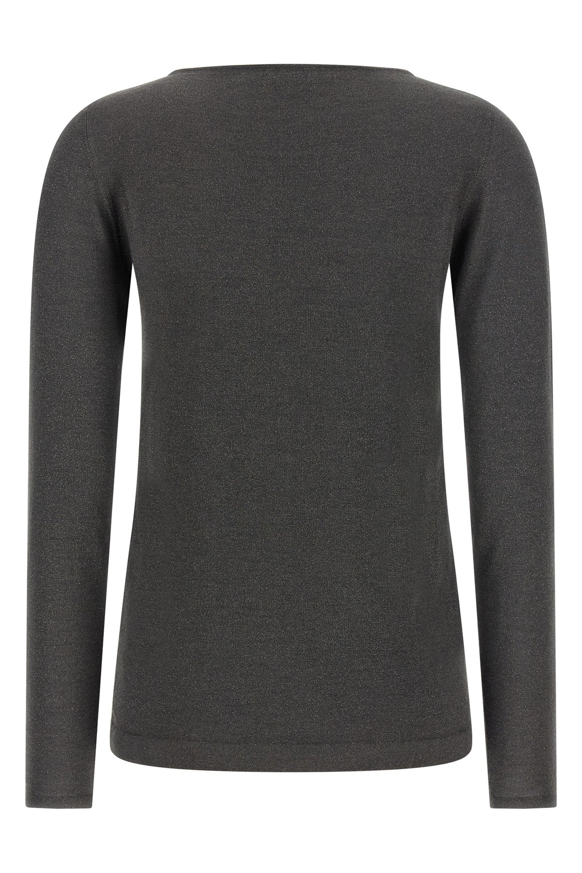 sparkling shaved cashmere and silk knit sweater woven