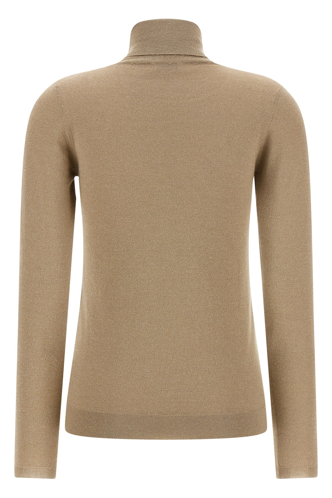 BRUNELLO CUCINELLI L sparkling shaved cashmere and silk knit turtleneck sweater woven