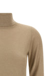 sparkling shaved cashmere and silk knit turtleneck sweater woven