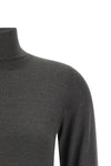 sparkling shaved cashmere and silk knit turtleneck sweater woven