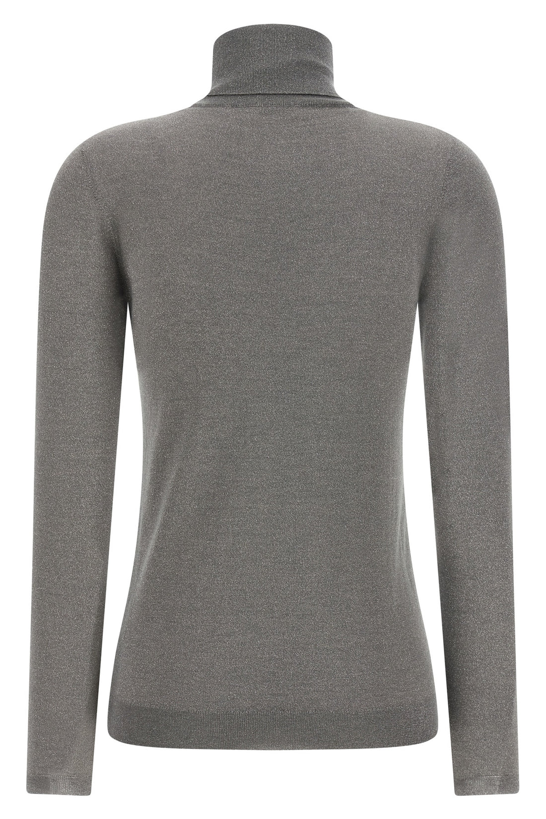 BRUNELLO CUCINELLI L sparkling shaved cashmere and silk knit turtleneck sweater woven