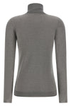 sparkling shaved cashmere and silk knit turtleneck sweater woven