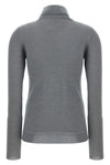 sparkling cashmere and silk blend turtleneck sweater