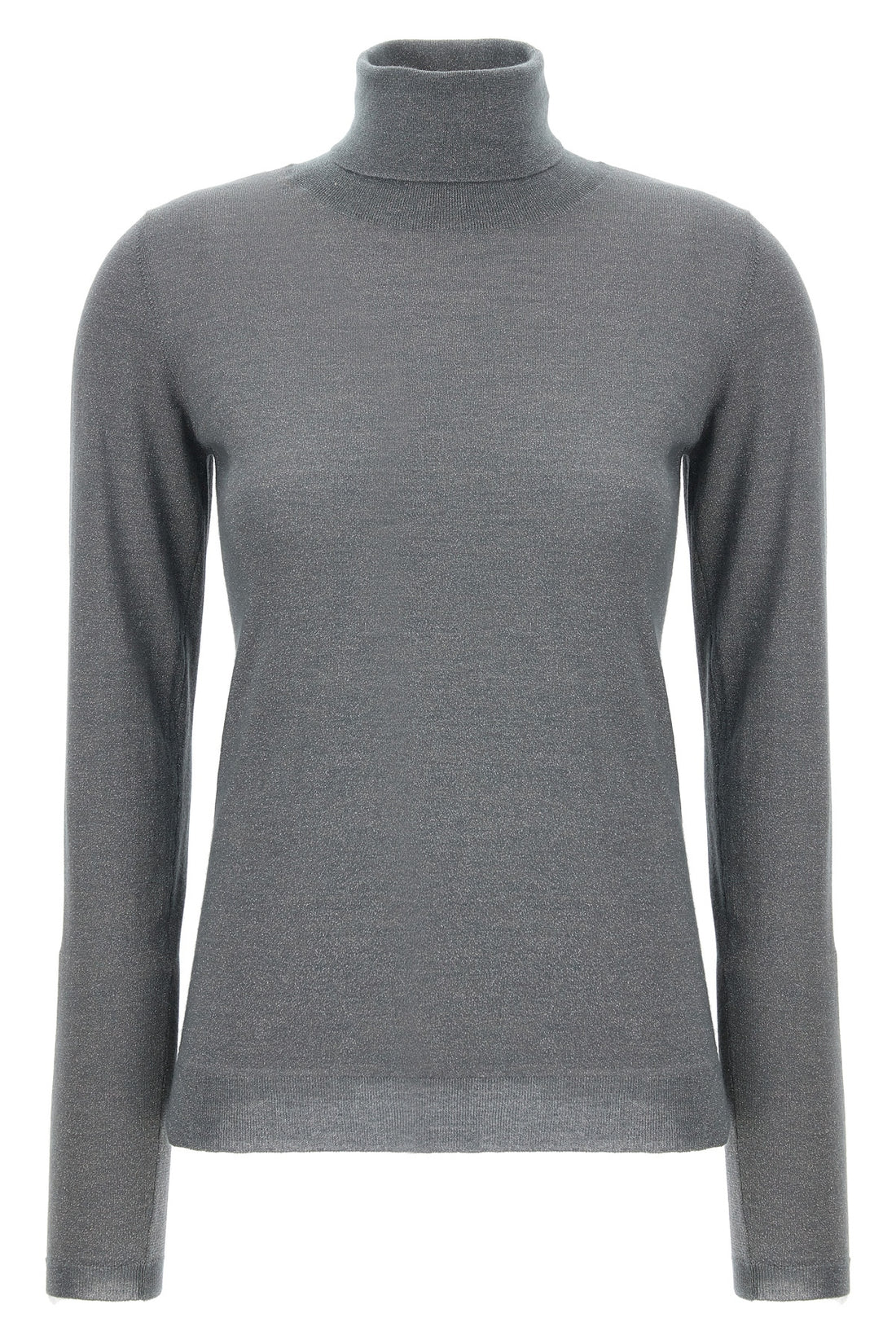 BRUNELLO CUCINELLI M sparkling cashmere and silk blend turtleneck sweater