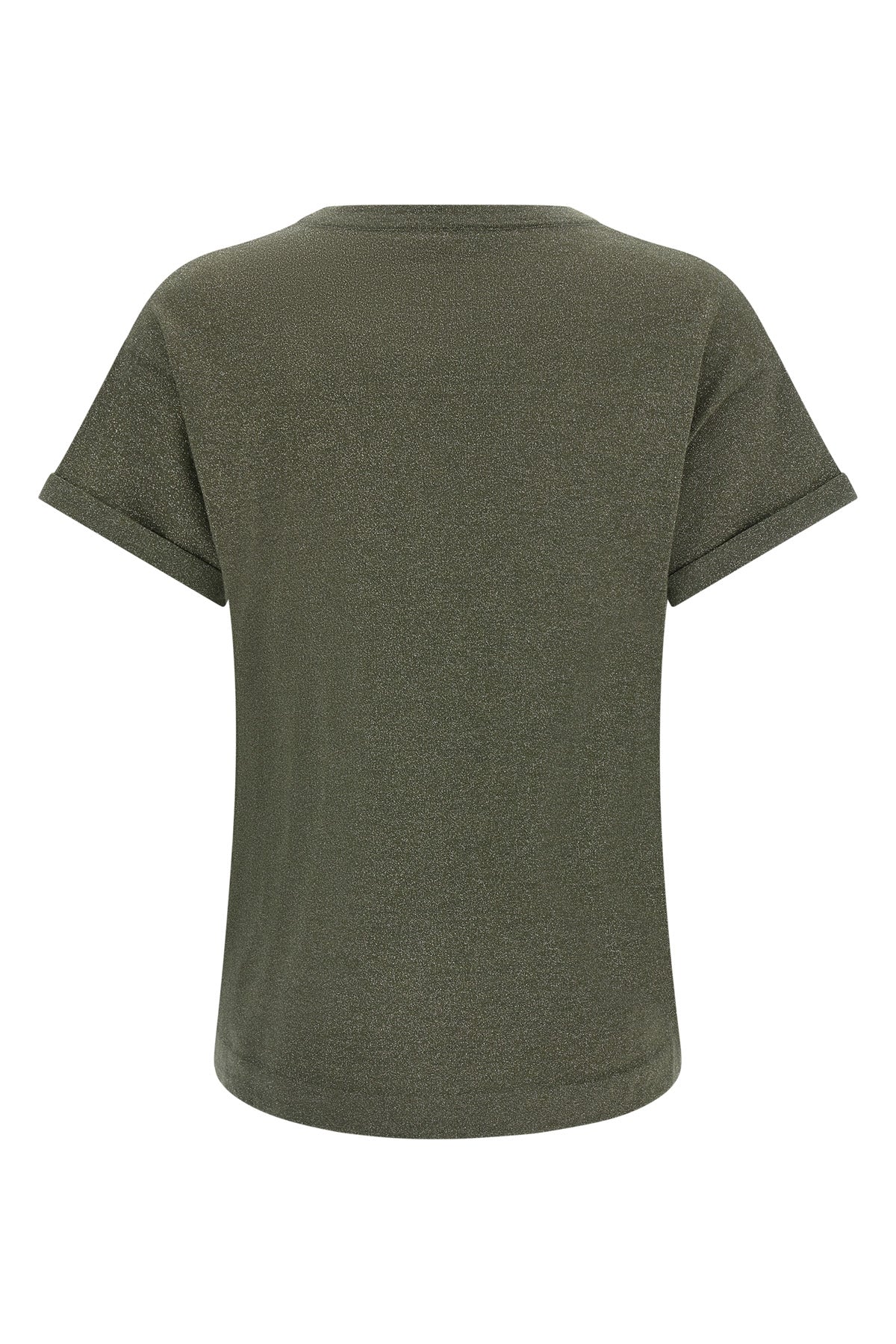 the brunello cucinelli crew neck sparkling cashmere and silk blend t-shirt sta