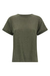 the brunello cucinelli crew neck sparkling cashmere and silk blend t-shirt sta