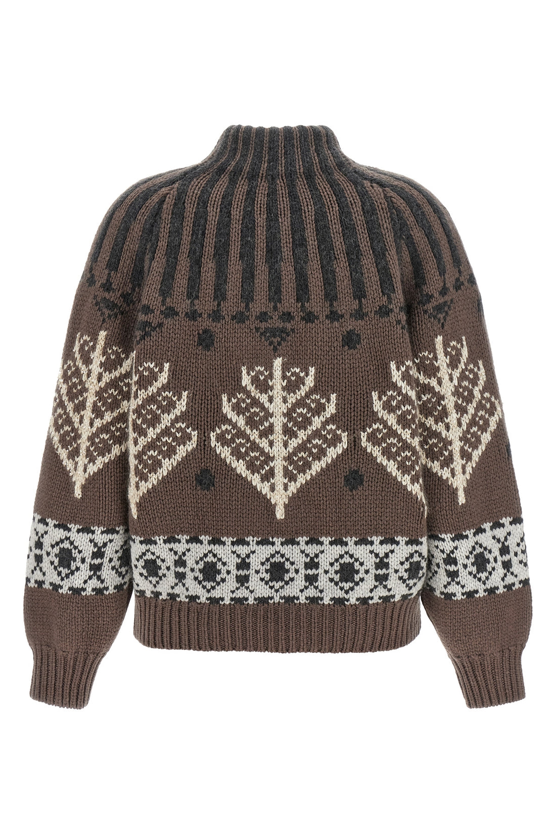BRUNELLO CUCINELLI M brunello cucinellis nordic heritage high neck sweater in pure cashmere reinte