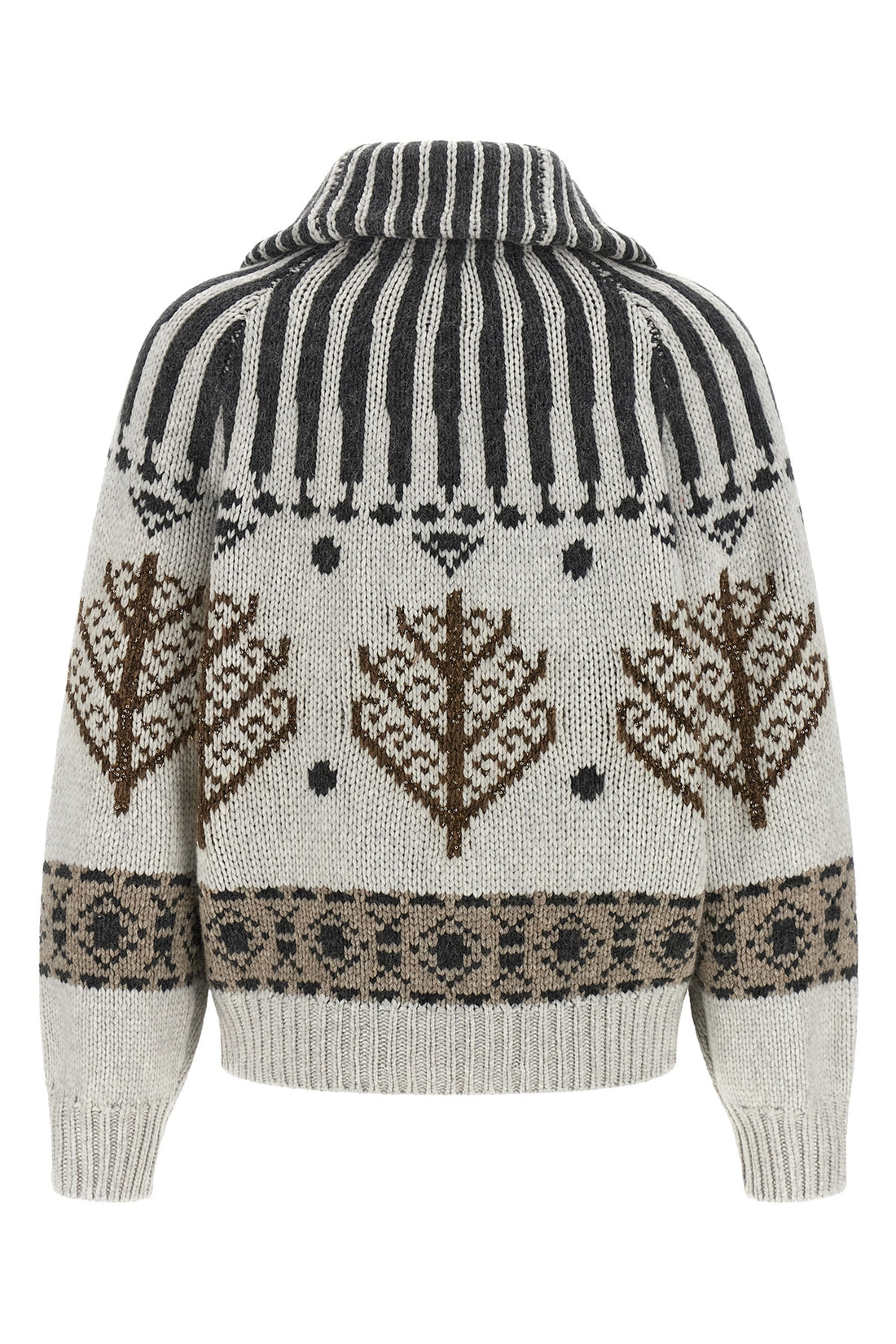 BRUNELLO CUCINELLI S brunello cucinelli pure cashmere cardigan stands out for its thick knitting that