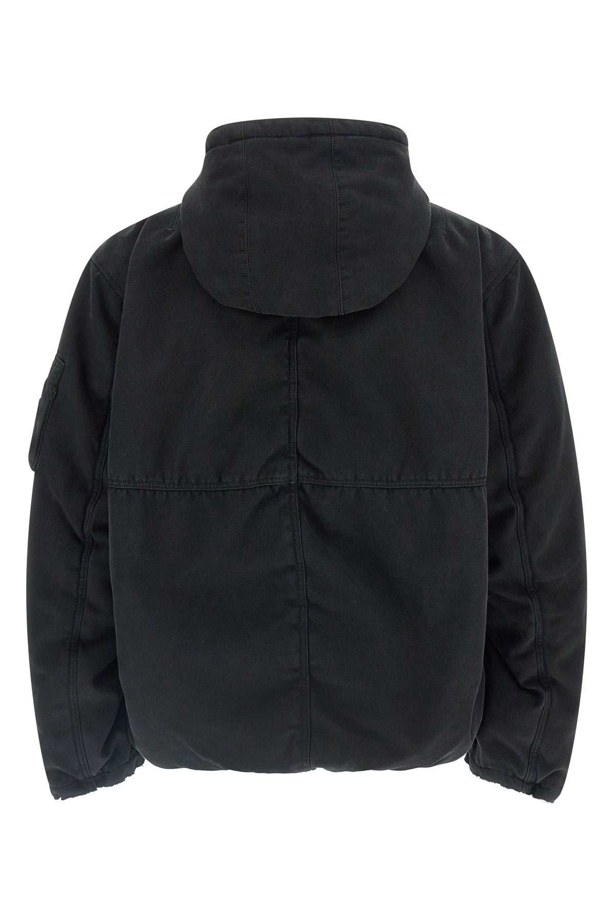 alpha industries x purple reversible bomber jacket in padded cotton canvas and n
