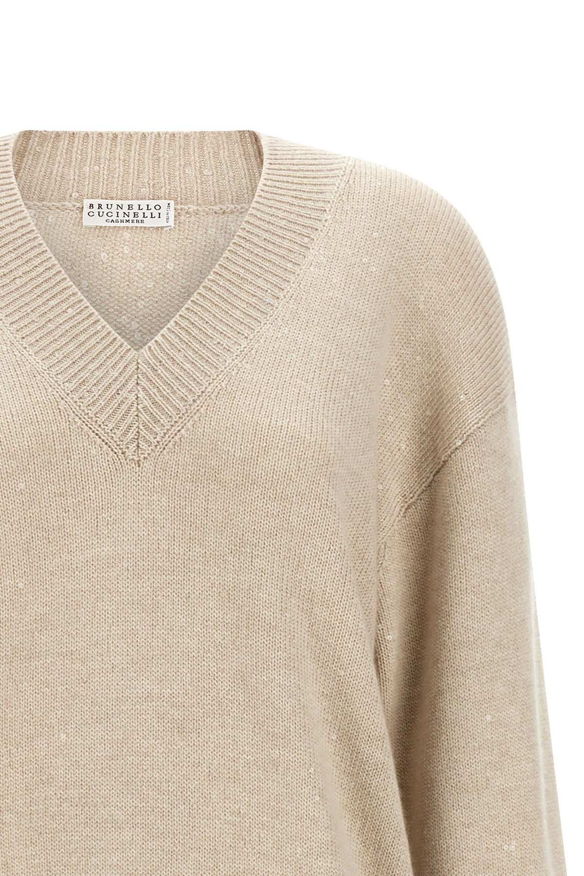 diamante cashmere and silk sweater