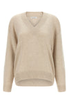 diamante cashmere and silk sweater