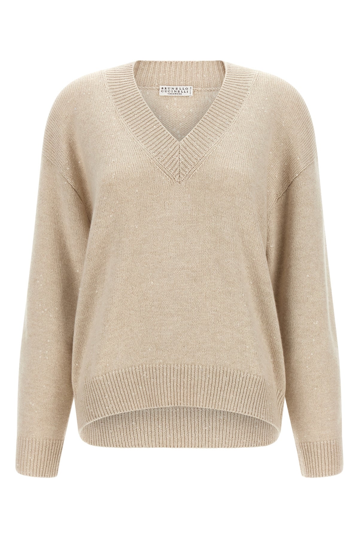 diamante cashmere and silk sweater