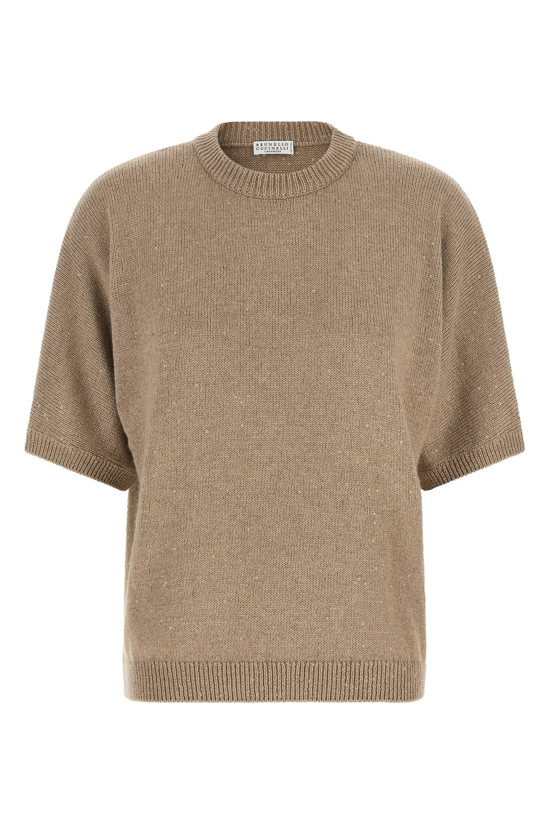 BRUNELLO CUCINELLI M brunello cucinellis diamante short-sleeved sweater reinterprets knitwear thro