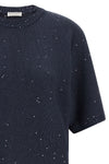 diamante cashmere and silk sweater