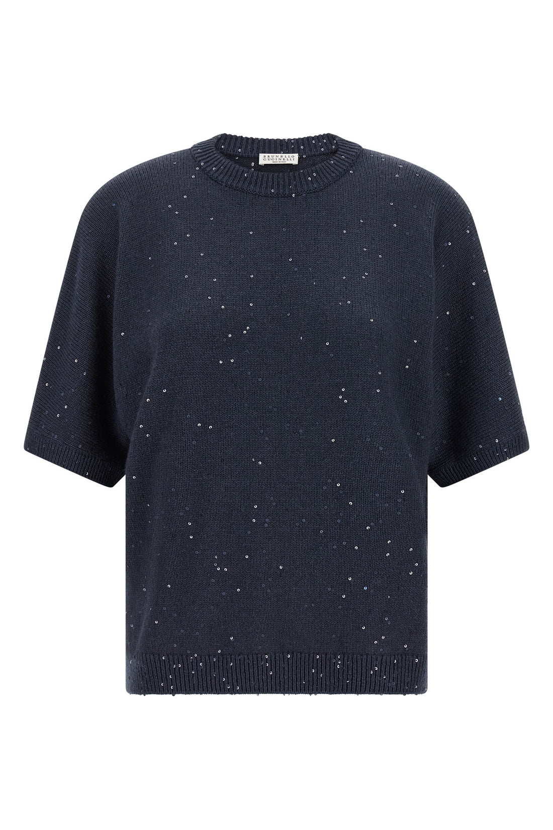 BRUNELLO CUCINELLI M diamante cashmere and silk sweater