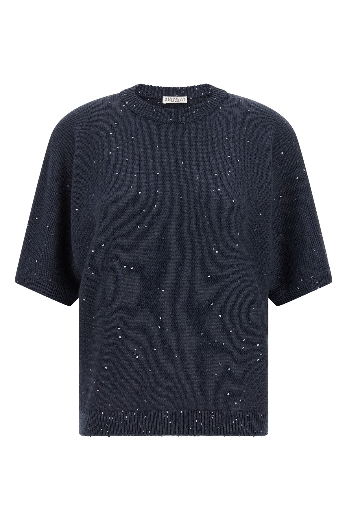 diamante cashmere and silk sweater